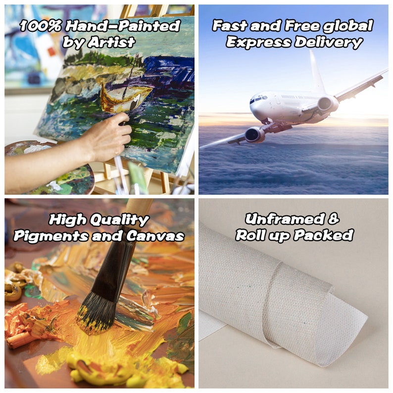 Large Original Abstract Painting Minimalist Abstract Painting on Canvas