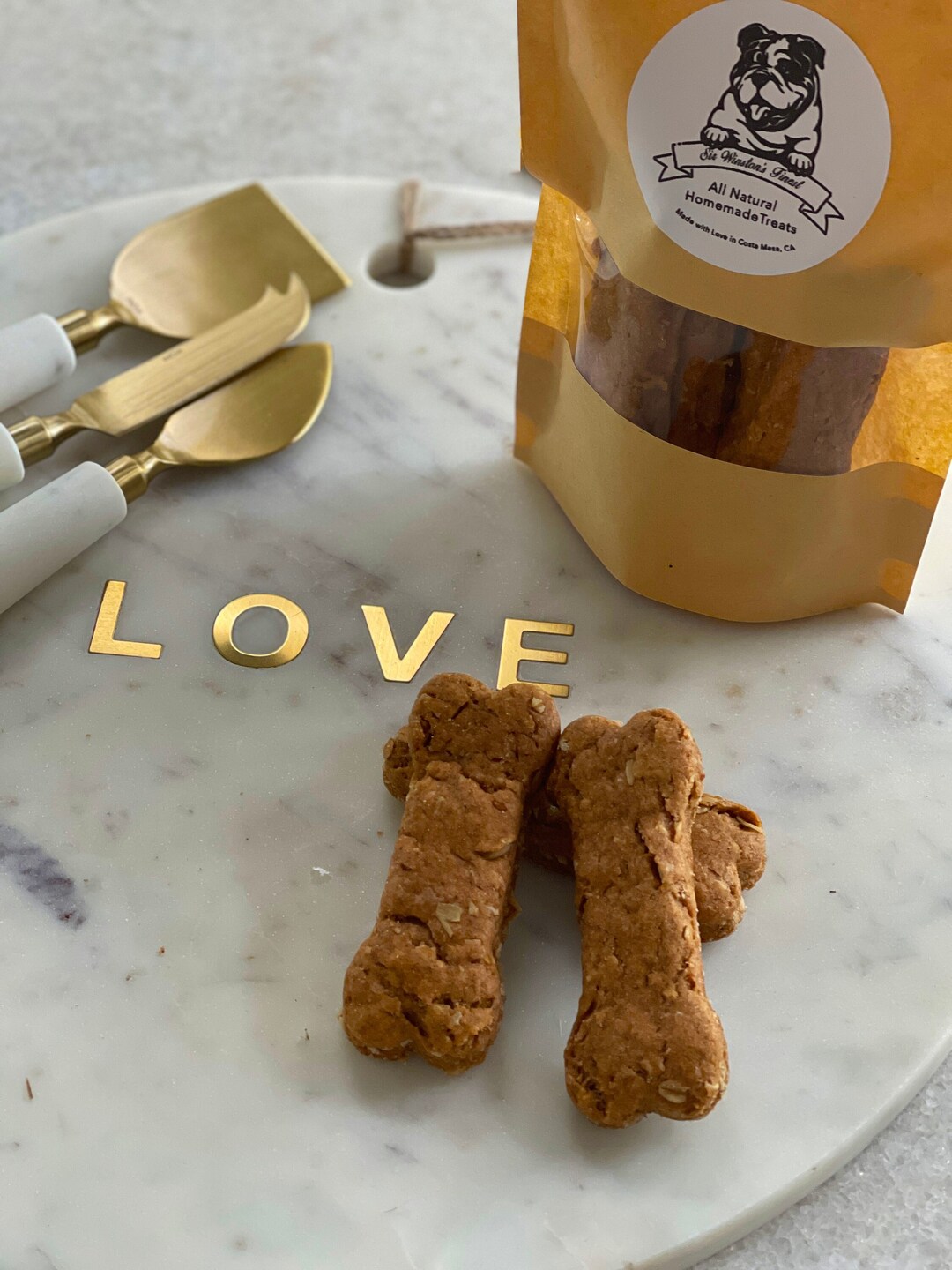Peanut Butter Oatmeal Dog Biscuits Organic Dog Biscuits Etsy
