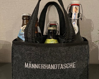 Männerhandtasche mit Bieröffner