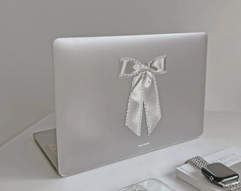 New Year Ribbon Bow MacBook Full-Cover Protective Case| Macbook Air 13, Pro 13 14 16, M1 M2 202 |Designed Accessories