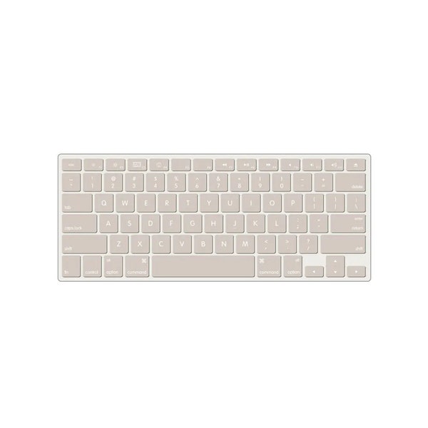 StreamGuard Ultradünne staubdichte Tastatur-Abdeckung | Macbook Air 13, Pro 13 14 16, M1 M2 2023,Tastatur Aufkleber | Designed Accessoires-Beige