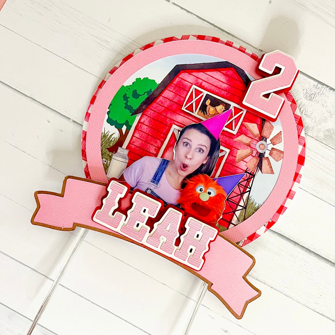 Ms Rachel Ms Rachel/farm Theme ms Rachel Cake Topper Ms Etsy