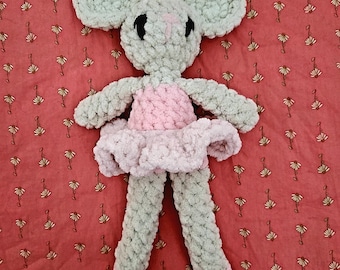 Crochet Mouse Ballerina Plush Handmade