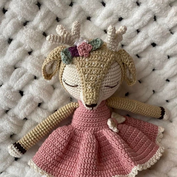 Handmade Knitted Reindeer- Amigurumi