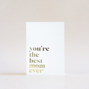 Greeting Card - You&#39;re The Best