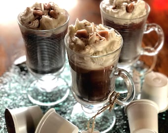 Coffee Candle: Irish Coffee Mug, Whipped Wax & Cinnamon