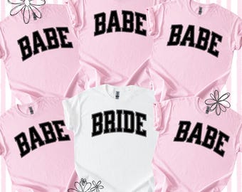 Bride or Babe Graphic Tee: Bachelorette Party Cotton T-Shirt