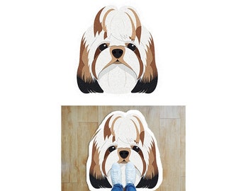Custom Floor Mat Shih Tzu Outdoor Indoor Entrance Doormat Entryway Mat Front Shoe Scraper Inside Welcome Rug