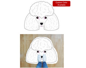 Custom Floor Mat Poodle Outdoor Indoor Entrance Doormat Entryway Mat Front Shoe Scraper Inside Welcome Rug