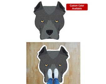 Custom Floor Mat American Pit Bull Terrier Outdoor Indoor Entrance Doormat Entryway Mat Front Shoe Scraper Inside Welcome Rug