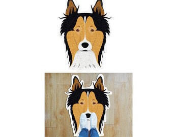 Custom Floor Mat Sheltie The Shetland Sheepdog Collie Outdoor Indoor Entrance Doormat Entryway Mat Front Shoe Scraper Inside Welcome Rug