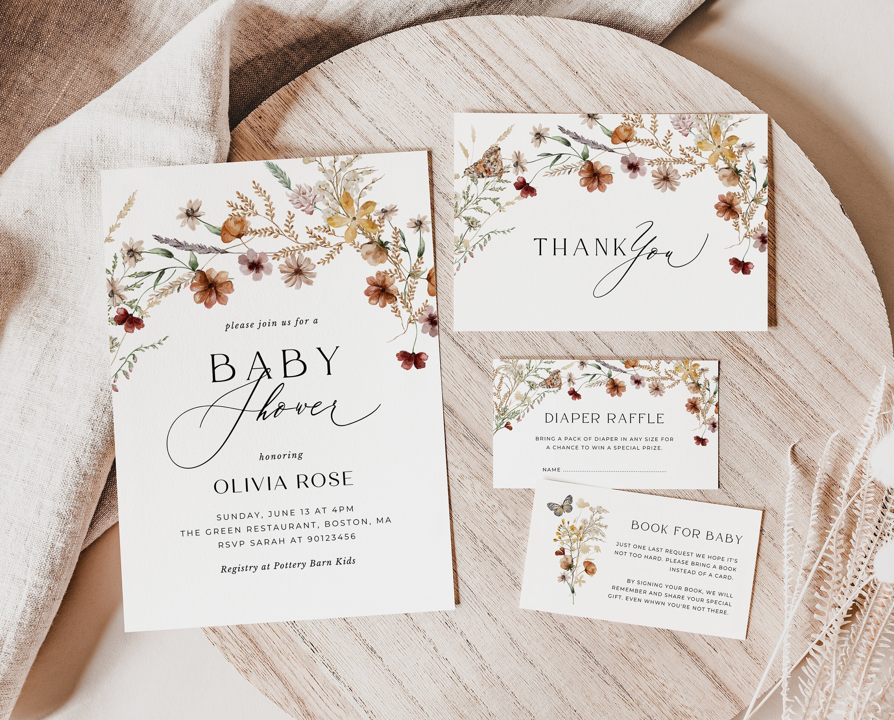 Arch Baby Invitation Etsy