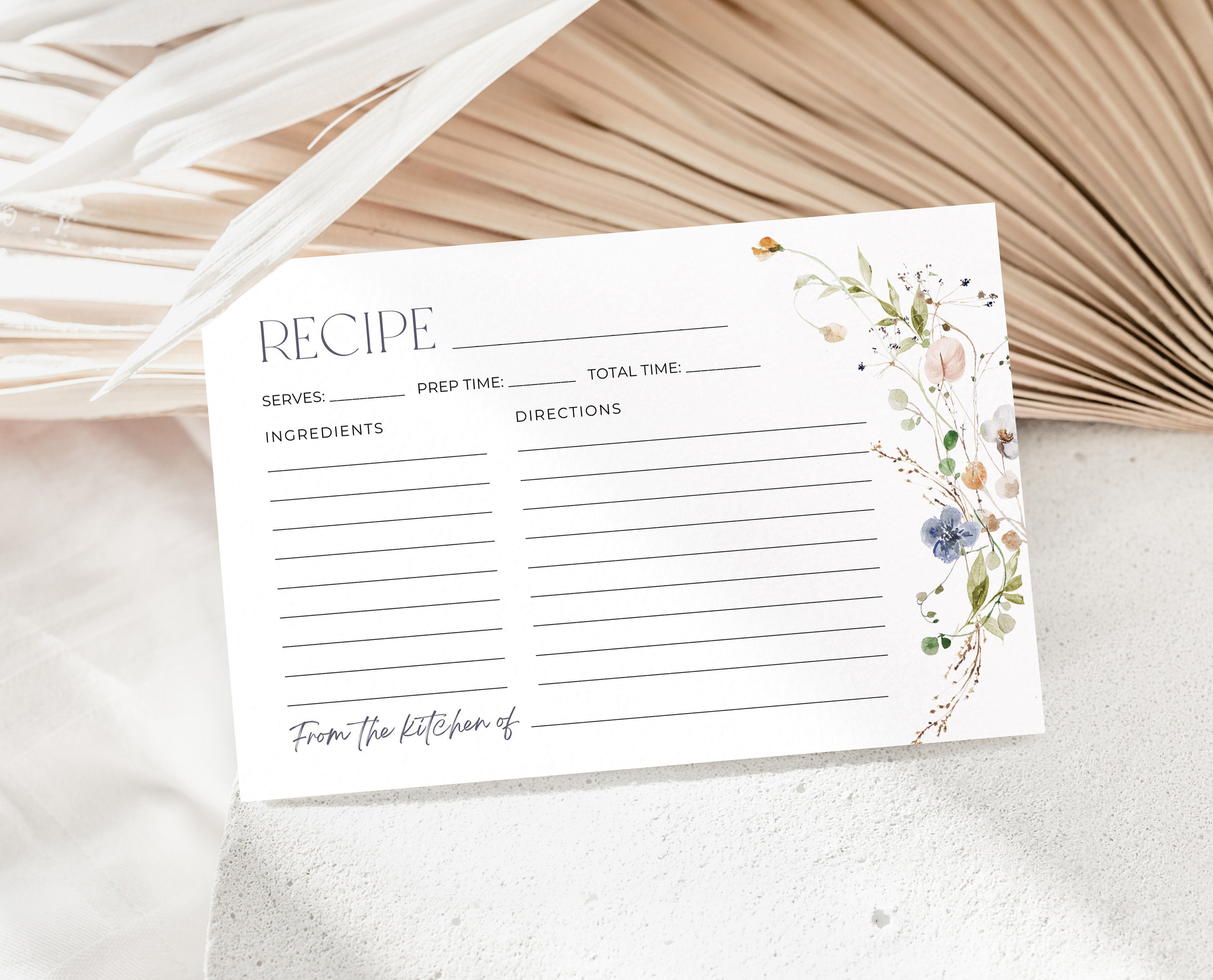 4x6 Printable Decorative Index Cards – Candid With a Side of Curls