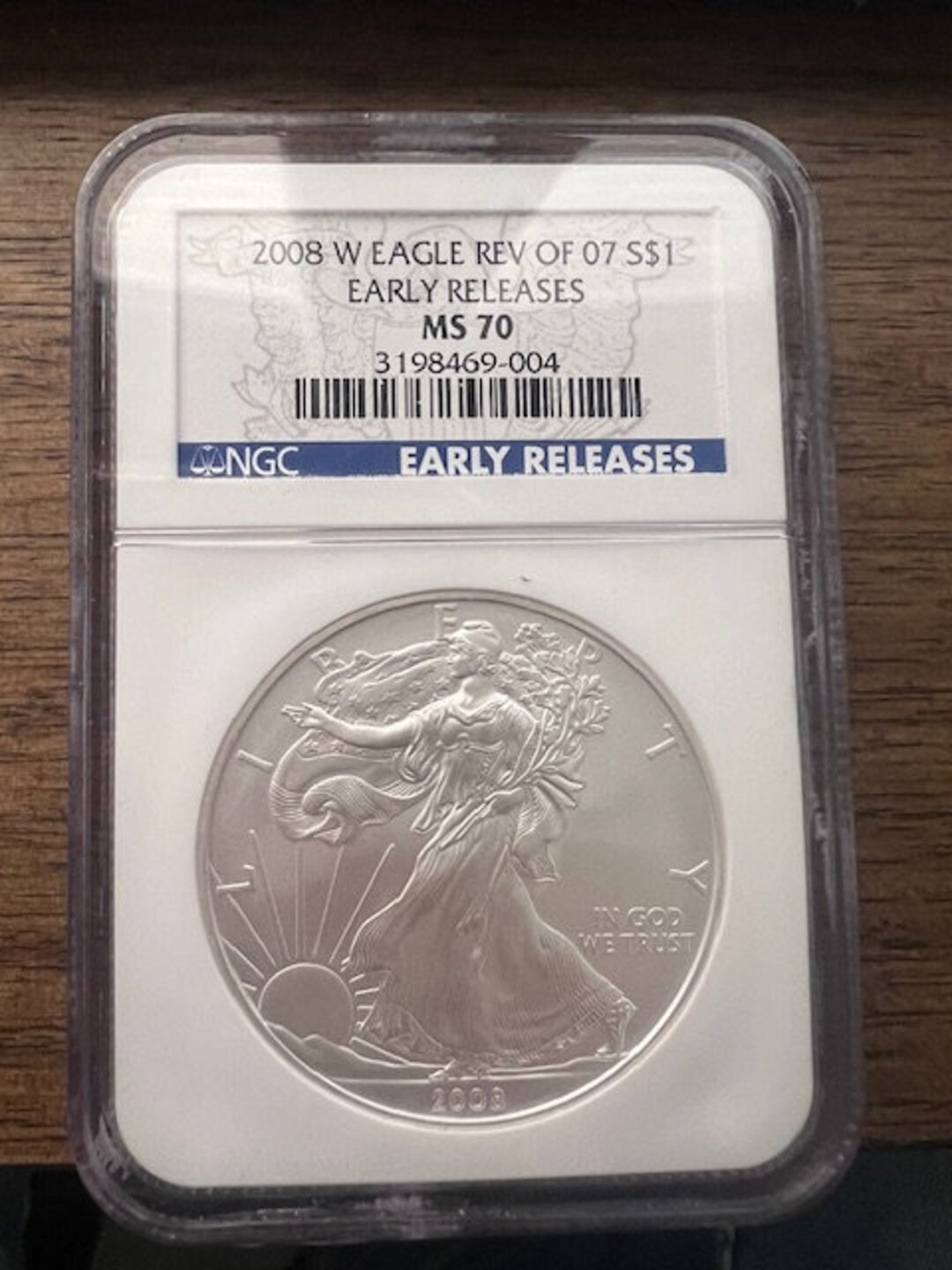 2008 W Eagle Rev of 07 Early Release MS70 Silver Eagle - Etsy
