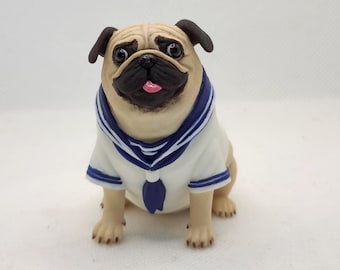 Sailor Pug - Fancy Furries Figurines - Adorable Animal Collectibles - Figurines and Ornaments