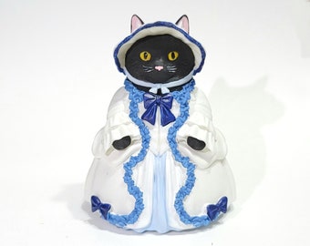 Tubby Tabbys, Victorian Princess, White - Fancy Furries Figurines - Adorable Animal Friends - Figurines and Ornaments