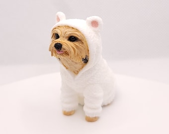 Teddy Bear Yorkie - Fancy Furries Figurines - Adorable Animal Collectibles - Figurines and Ornaments