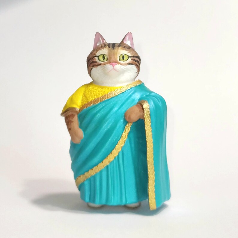 Tubby Tabbys, Saree Dress Fancy Furries Figurines Adorable Animal Friends Figurines and Ornaments image 7
