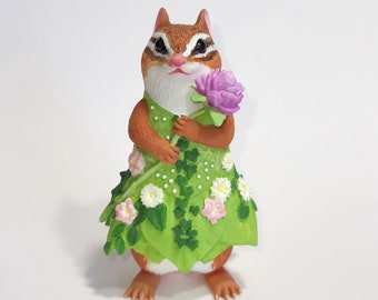 Chipmunk Princess - Fancy Furries Figurines - Adorable Animal Collectibles - Figurines and Ornaments