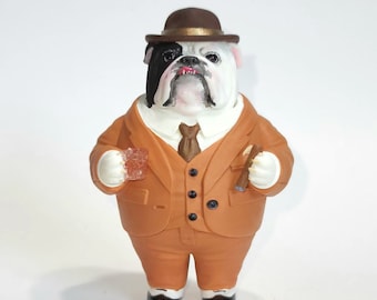 Tony Big Bones, Mafia Bulldog - Fancy Furries Figurines - Adorable Animal Friends - Figurines and Ornaments