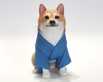 Yukata Shiba Inu - Fancy Furries Figurines - Adorable Animal Collectibles - Figurines and Ornaments