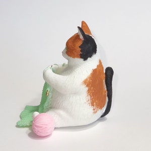 Tubby Tabbys, Knitting Kitty Fancy Furries Figurines Adorable Animal Friends Figurines and Ornaments image 5