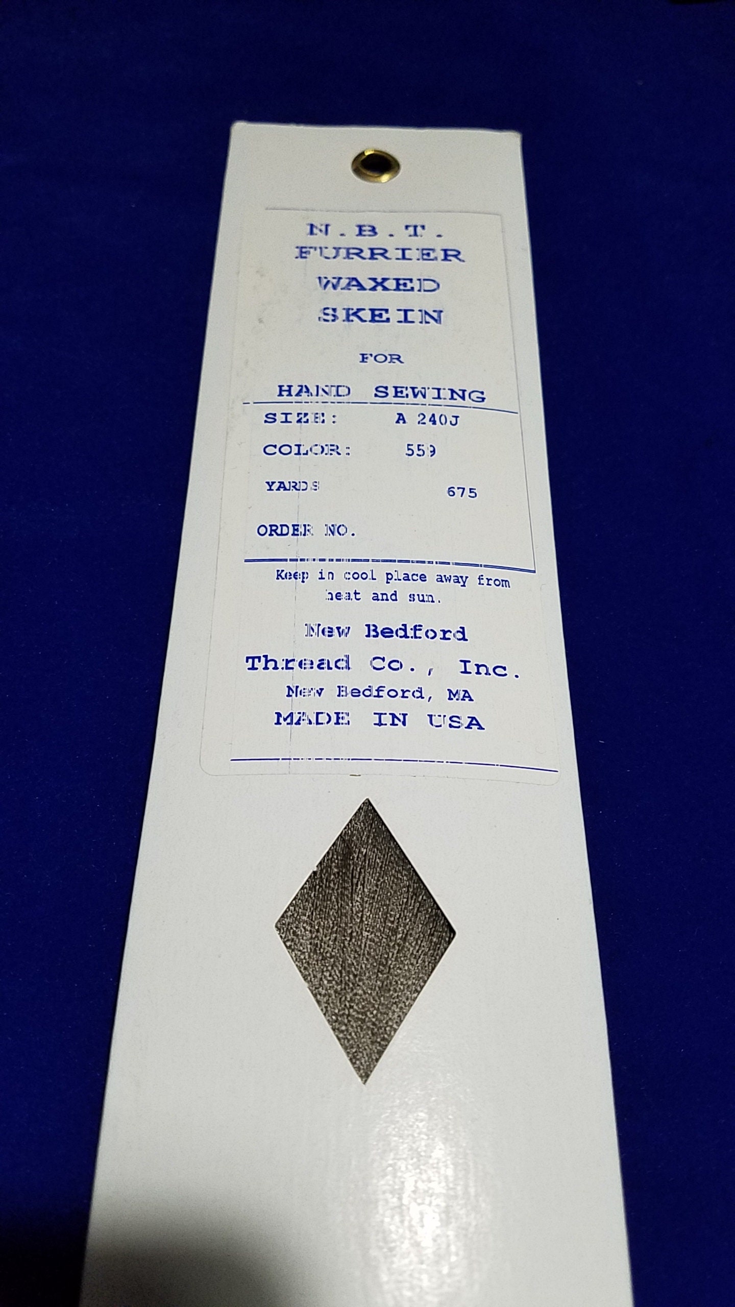 Select: Brown,grey(s)/n.b.t., NBT or Rice's Silamide Waxed Thread SKEIN ...