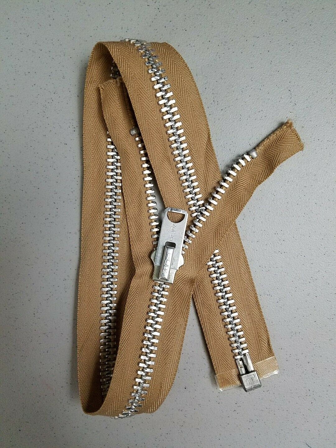 Genuine: Vintage Ca.1970's Nos/talon USA Separating Zipper/heavy Duty10metal22in Aluminum/beigecamelcotton/coat,jacket,leather,parka. - Etsy Genuine: Vintage Ca.1970's Nos/talon USA Separating Zipper/heavy Duty10metal22in Aluminum/beigecamelcotton/coat,jacket,leather,parka. - Etsy
