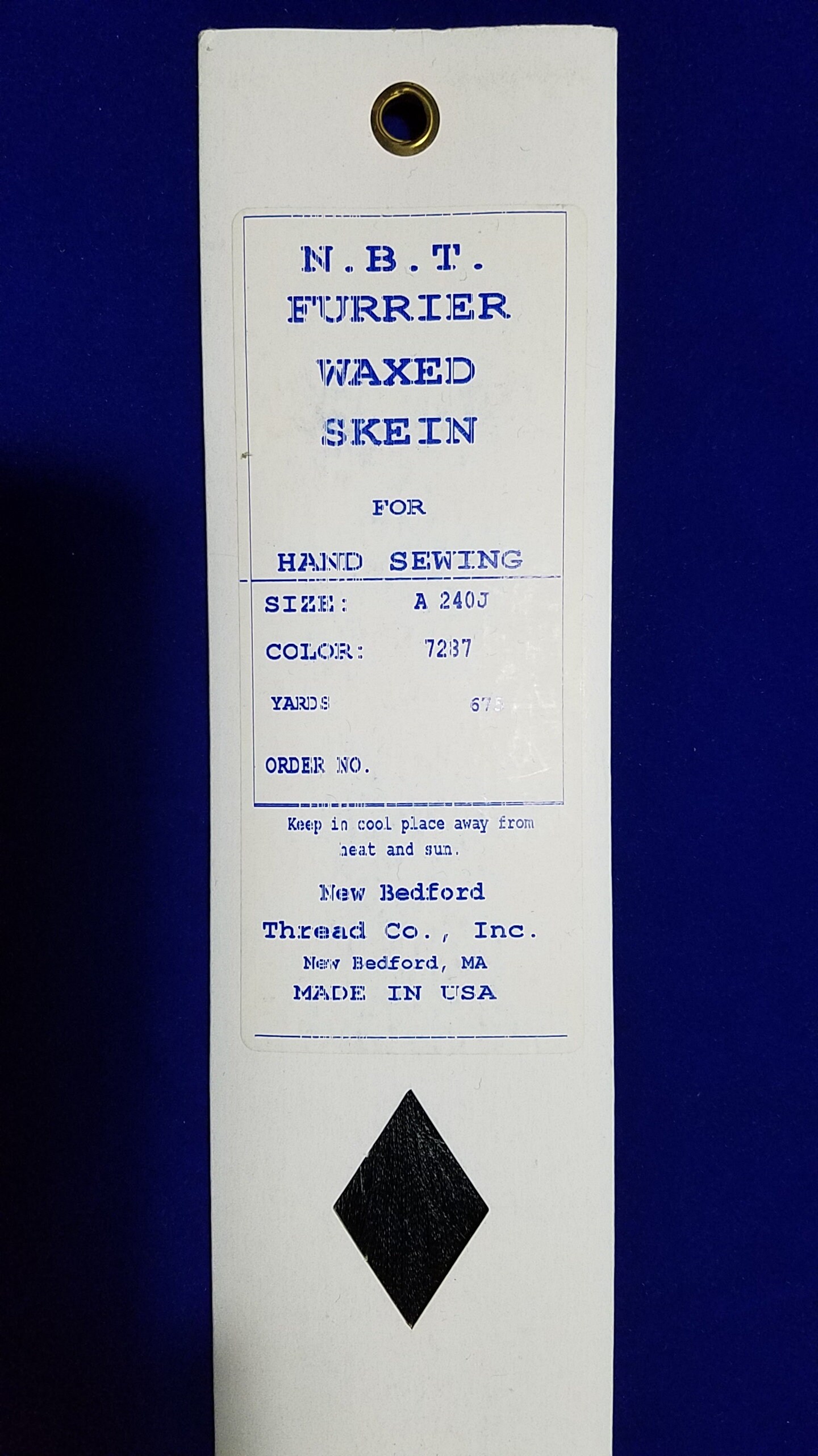 Select: Brown,grey(s)/n.b.t., NBT or Rice's Silamide Waxed Thread SKEIN ...