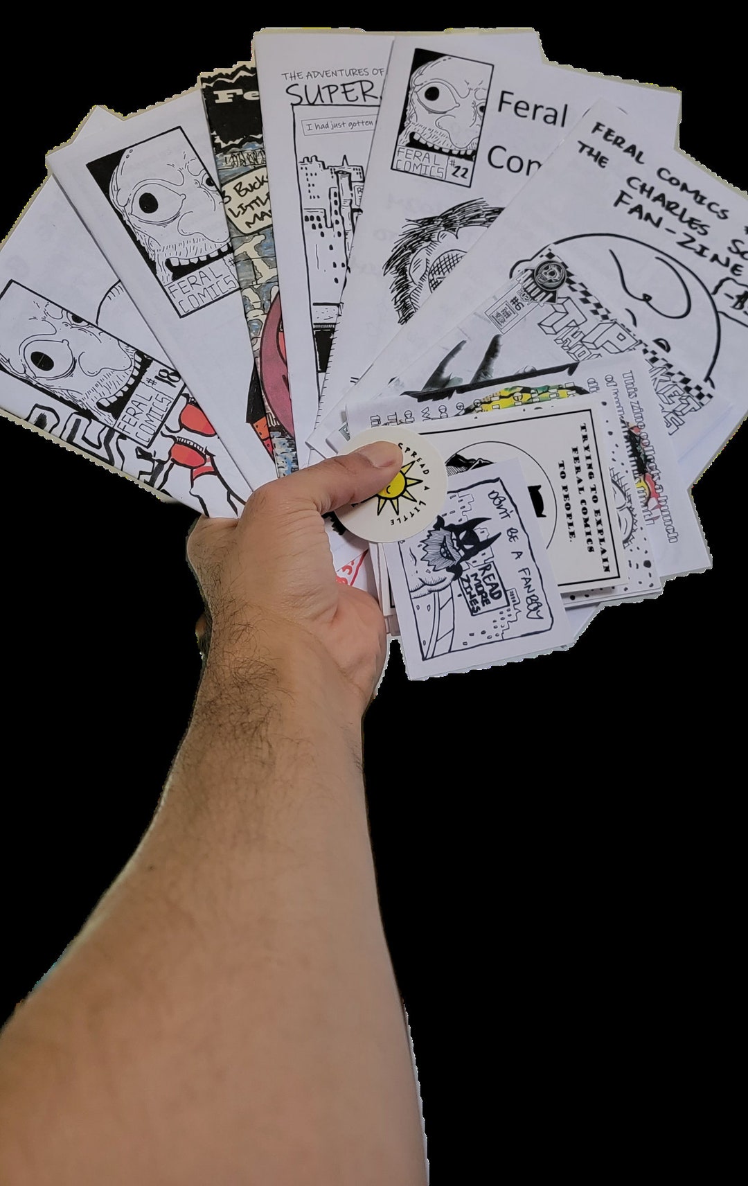 Feral Comics Grab Bag Filled With Random Comicbook Zines, Art Zines ...