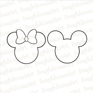 Mickey and Minnie cookie cutter