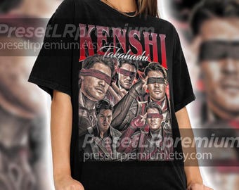 Kenshi Takahashi T-Shirt: Sterbliche Kombat Hommage, Vintage Grafik-Sweatshirt ID