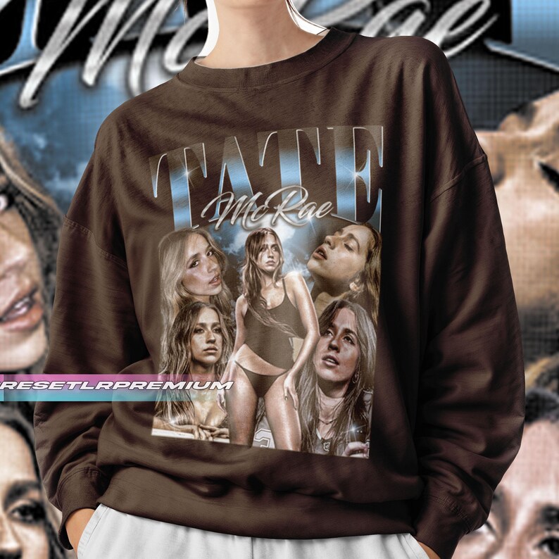 Koszulka vintage Tate McRae: Comfort Colors Tee, bluza z nadrukiem dla fanów muzyki pop zdjęcie 11