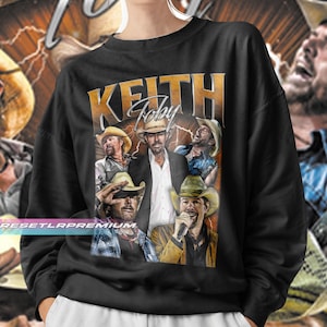 Vintage Toby Keith Sweatshirt, Unisex Crewneck Jumper, Country Music Fan Gift, Retro Graphic Pullover, Concert Apparel