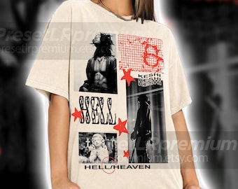 Koszulka Keshi Hell Heaven Tour: Koszulka Keshi Comfort Colors, Bluza Keshi, Identyfikator upominkowy dla fanów muzyki