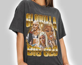 Glorilla Big Glo Singer T-Shirt, Comfort Colors Vintage Tee, Unisex Pop Culture Apparel ID