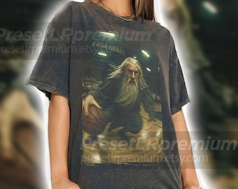 Camiseta Comfort Colors "El mago en la cancha de baloncesto", camiseta divertida con meme de película, sudadera con estampado de fantasía, camiseta de baloncesto, regalo para fans de HP.