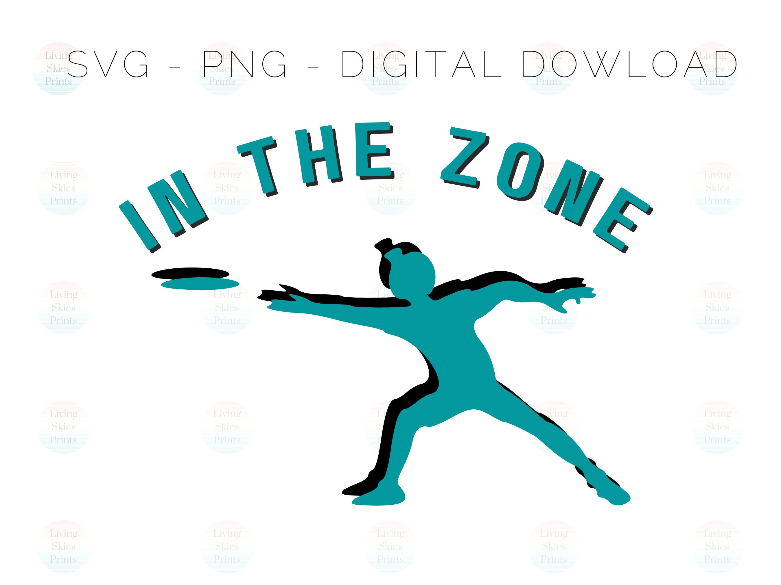 Disc Golf Zone SVG PNG Cut File for Cricut Clip Art and Etsy