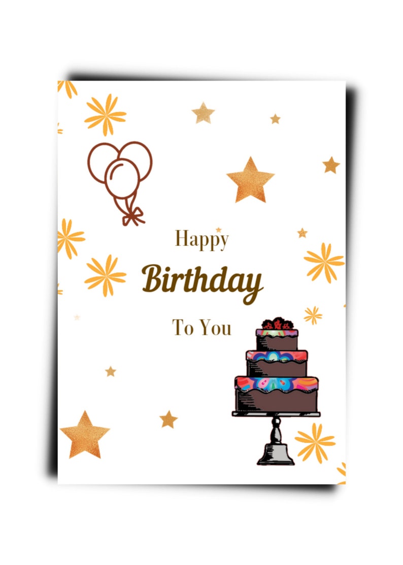 Printable Birthday Greeting Card - Etsy