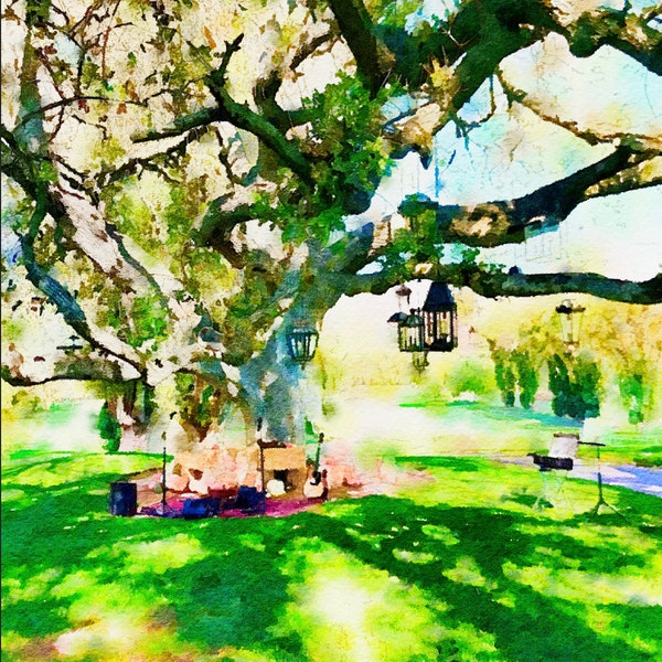 Ojai Valley Inn "Music in the Park" California by CastleWatercolors