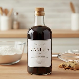 Vanilla Extract Label 8oz- Digital
