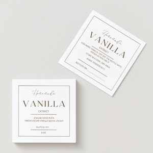 Vanilla Extract Label 8oz- Digital