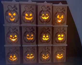 Jack O Lantern SVG CRV dxf files Instant download VCarve Pro CNC Router Cut files Set of 12 Made from 1x6 Cedar fence pickets