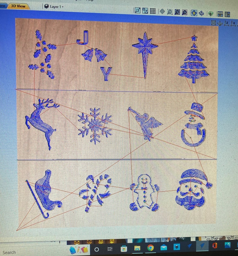 Christmas Lantern Instant download VCarve Pro CNC Router Cut files Set of 12 Made from 1x6 Cedar Pickets CRV dxf SVG ngc files image 8