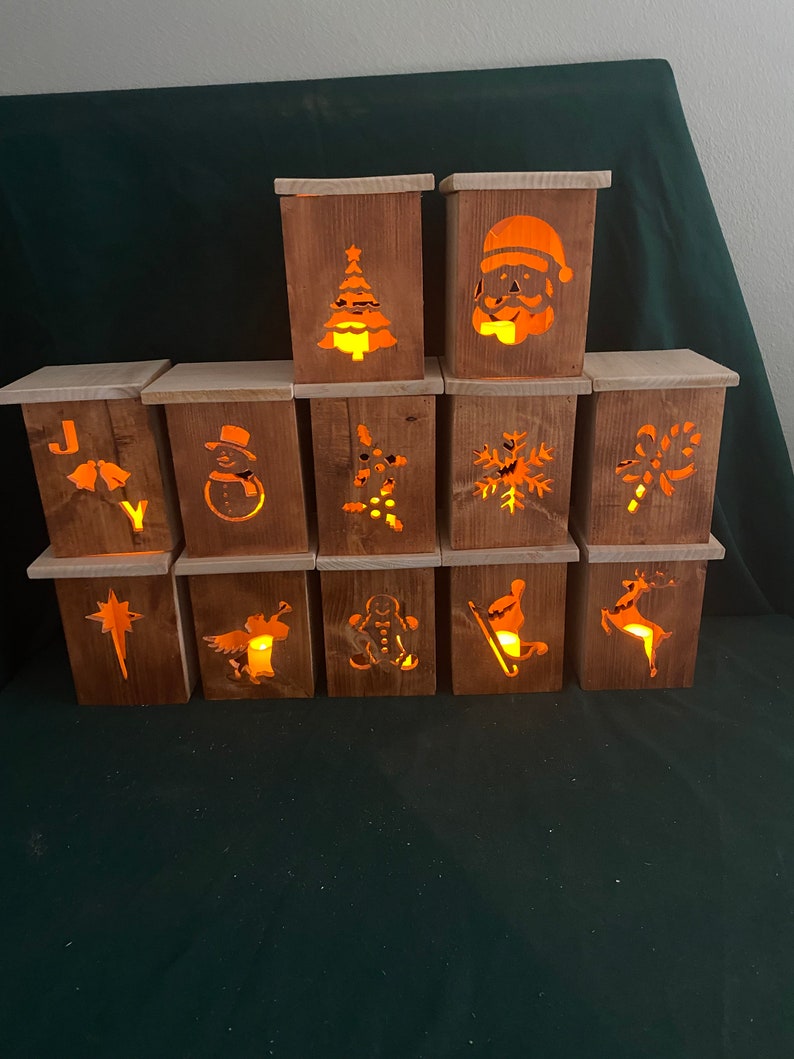 Christmas Lantern Instant download VCarve Pro CNC Router Cut files Set of 12 Made from 1x6 Cedar Pickets CRV dxf SVG ngc files image 10