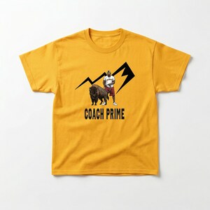 Coach Prime Deion Sanders Walking Ralphie CU Buffs Buffalo Colorado Football T-Shirt
