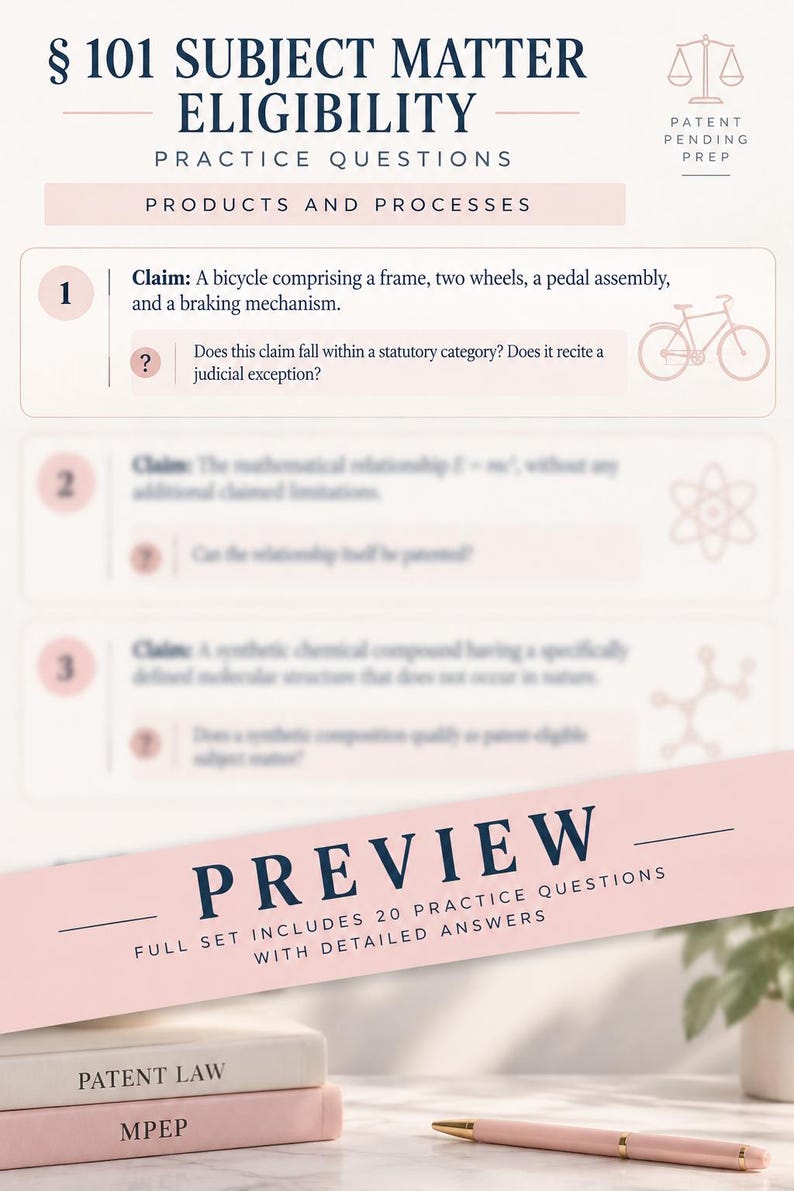 Wedding Flowchart Patent Bar Exam § 101 Study Guide | Subject Matter Eligibility ...