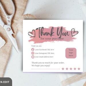 Printable Thank you card