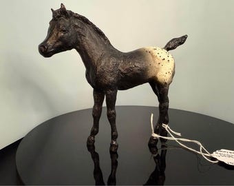 Breyer ruwvachtdeken appaloosa veulen op Phantom wings mal geproduceerd 1978
