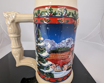 2003 Old Towne Holiday van Budweiser Clydesdale Stein met certificaat en doos NIEUW